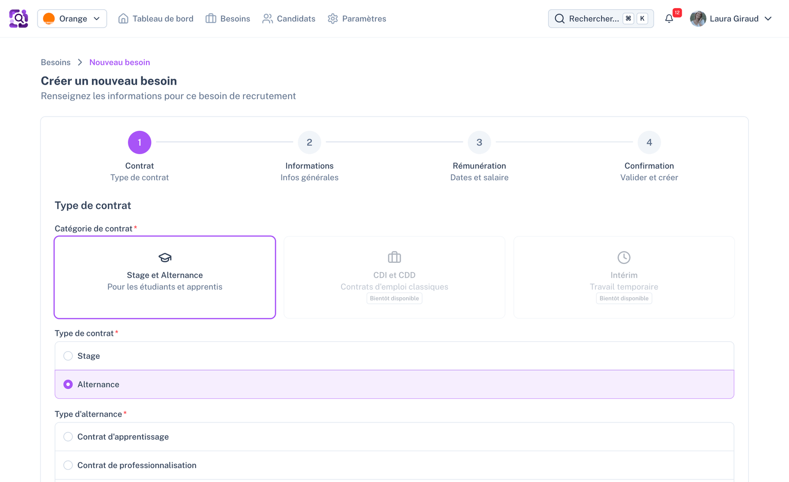 Création de besoin de saisonnier et jobs étudiants