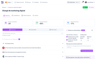 Interface SchoolDetection - Recrutement Lille